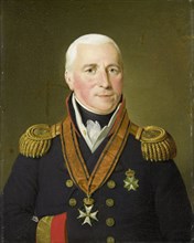 Portrait of Vice-Admiral Gerrit Verdooren, Adriaan de Lelie, 1814 - 1820