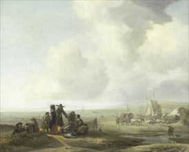 View of a Beach, Jacob Esselens, 1650 - 1687