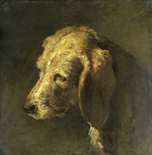 Head of a Dog, attributed to Nicolas Toussaint Charlet, c. 1820 - c. 1845