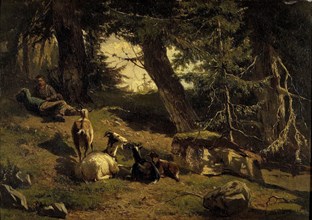 Swiss Landscape, Gerard Bilders, 1860