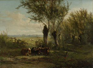 Meadow near Oosterbeek, The Netherlands, Gerard Bilders, 1860