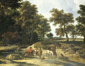 The ford, Jacob Isaacksz. van Ruisdael, 1650 - 1682