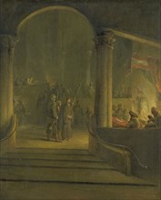 Christ before Caiaphas, Aert de Gelder, 1700 - 1727