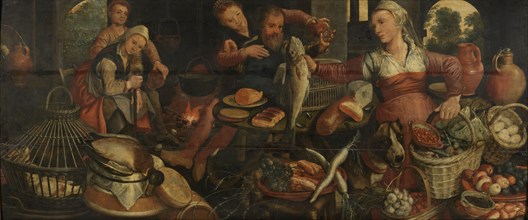 Kitchen Scene, Pieter Aertsen, 1560 - 1565