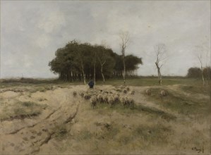 On the Heath near Laren, The Netherlands, Anton Mauve, 1887