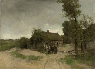 Cottage on the sand road, Anton Mauve, 1870 - 1888