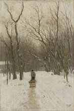 Winter in the Scheveningse bosjes, The Netherlands, Anton Mauve, 1870 - 1888