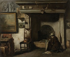 The Studio of the Haarlem Painter Pieter Frederik van Os, The Netherlands, Anton Mauve, c. 1856 - c
