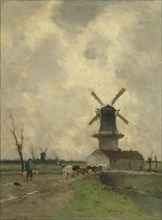 The mill, Johan Hendrik Weissenbruch, 1870 - 1903