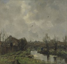 Landscape near the Hague, The Netherlands, Jacob Maris, 1891