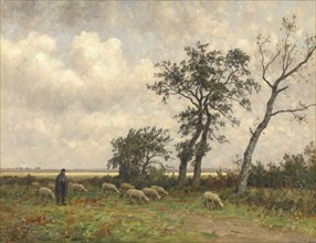 Landscape in Drenthe, The Netherlands, Alphonse Stengelin, 1875 - 1910