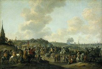 Departure of Charles II of England at Scheveningen, June 2, 1660, The Netherlands, Hendrick de