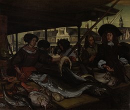 The Nieuwe Vismarkt (New Fish Market) in Amsterdam, The Netherlands, Emanuel de Witte, 1655 - 1692
