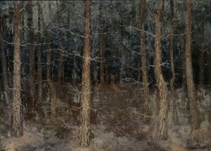 Mystical paths, forest scene, Gust van de Wall Perné, 1907
