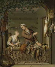 The Poultry Seller, Willem van Mieris, 1733