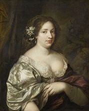 Portrait of Margaretha Godin (d. 1694), wife of the artist, Caspar Netscher, 1660 - 1684