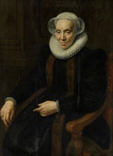 Portrait of Maria van Utrecht (c. 1552/53-1629), Paulus Moreelse, 1615