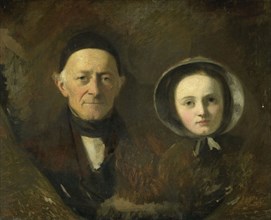 Portrait of Johann Joseph Hermann, the Artist's Father-in-Law, with his Grandchild Ida Schwartze,