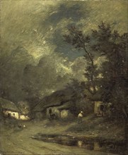 Village by night, Jules Dupré, 1840 - 1889