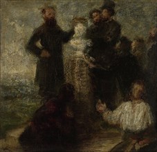 Esquisse pour l'Hommage Ã  Delacroix, Henri Fantin-Latour, 1863 - 1864