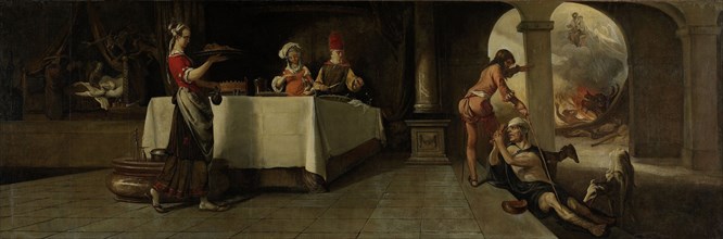 The Rich Man and Poor Lazarus, Barent Fabritius, 1661