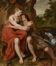 Venus and Adonis, Josse de Pape, 1629
