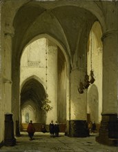 Interior of the Great or St. Bavo Church in Haarlem, The Netherlands, Johannes Bosboom, c. 1860 - c