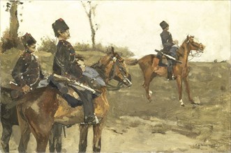 Hussars, George Hendrik Breitner, c. 1880 - c. 1890