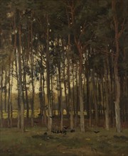 Forest scene, Théophile de Bock, c. 1870 - c. 1904