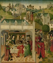 Wedding Feast of Saint Elizabeth of Hungary and Louis of Thuringia in the Wartburg, inner left wing