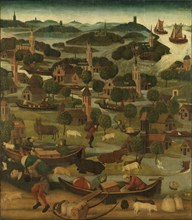 The Saint Elizabethâ€ôs Day Flood, Master of the St Elizabeth Panels, Anonymous, c. 1490 - c. 1495
