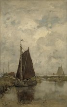 Ships in Dull Weather, Jacob Maris, 1877