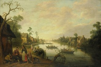 View of a River, Joost Cornelisz. Droochsloot, 1650