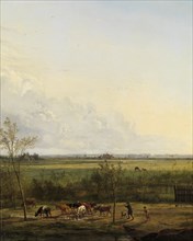 Distant View of the Meadows at â€ôs-Graveland, The Netherlands, Pieter Gerardus van Os, 1817