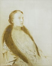 A.M.L. Bonger-van der Linden. First wife of the collector André Bonger, Odilon Redon, 1905