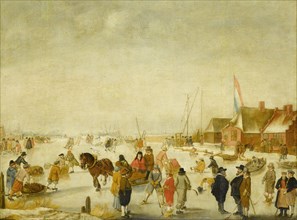 Amusement on the Ice, Barend Avercamp, 1630 - 1679
