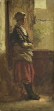Girl at the window, Jacob Maris, 1870 - 1899