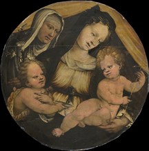 Virgin and Child, John the Baptist and Saint Clare, Anonymous, c. 1520