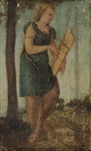 Woman with Shield, circle of Lambert Sustris, 1540 - 1570