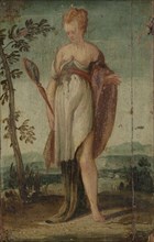 Woman with Mirror, circle of Lambert Sustris, 1540 - 1570