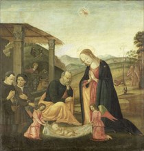 Adoration of the Christ Child, circle of Jacopo del Sellaio, 1485 - 1520