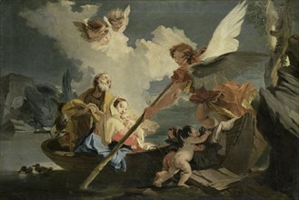 Flight into Egypt, follower of Giovanni Battista Tiepolo, 1750 - 1810