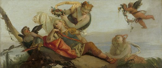 The Sleeping Rinaldo Crowned with Flowers by Armida (formerly entitled Sleeping Mars), Francesco