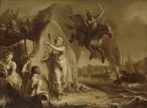 Perseus and Andromeda. Allegory of the liberation of the Netherlands by Prince Frederik Hendrik,