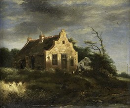 Farm in a wooded dune landscape, school of Jacob Isaacksz. van Ruisdael, 1650 - 1750