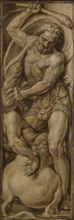 Hercules Slays the Centaur Nessus, Maarten van Heemskerck, c. 1550 - c. 1560