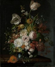 Still Life with Flowers in a Glass Vase, Rachel Ruysch, c. 1690 - c. 1720