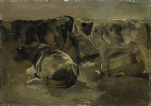 four cows, George Hendrik Breitner, c. 1880 - c. 1923