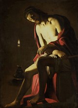 Christ seated on the cold stone, copy after Gerard van Honthorst, after c. 1614