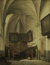 The vestry of the Sint Stevens Church Nijmegen, The Netherlands, Johannes Bosboom, 1850 - 1891